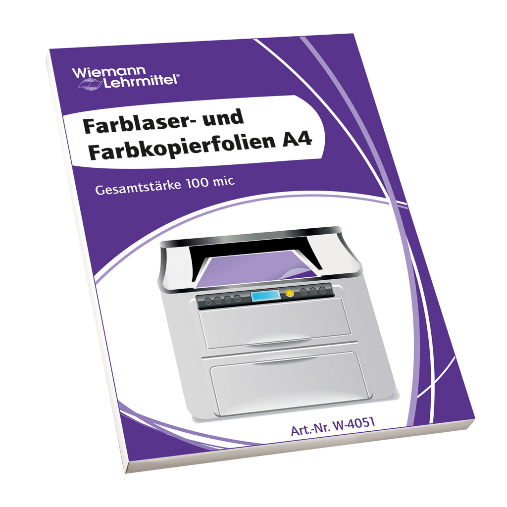 Hitzebeständige Farblaserfolien