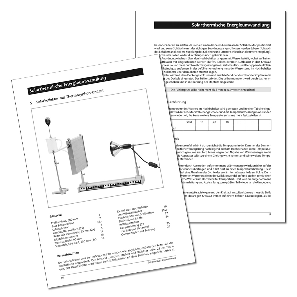 Gerätesatz Solarthermische Energieumwandlung
