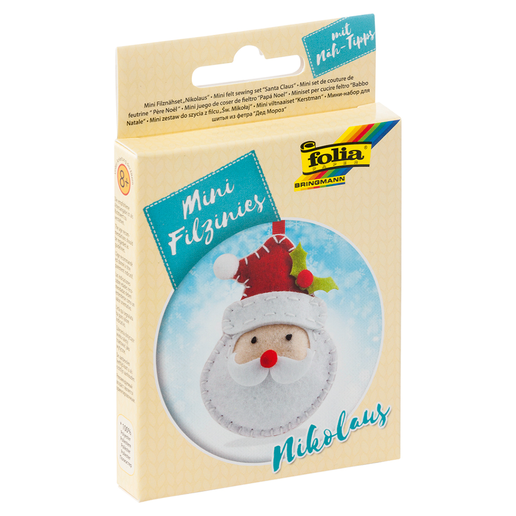 Folia® Mini Filzinies Weihnachtsmann