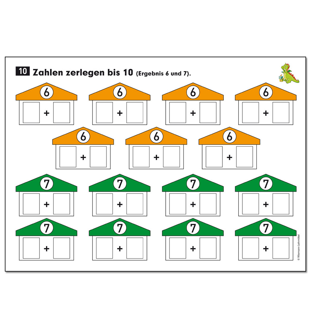 Spiel- und Arbeitsunterlagen „Rechendrache“, Band 1