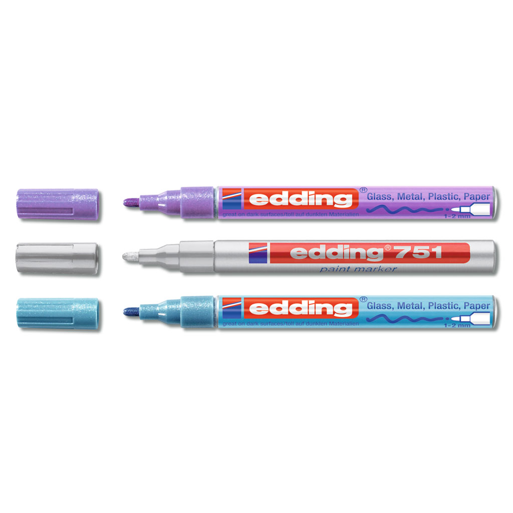 edding® 751 Glanzlackmarker 3er-Set