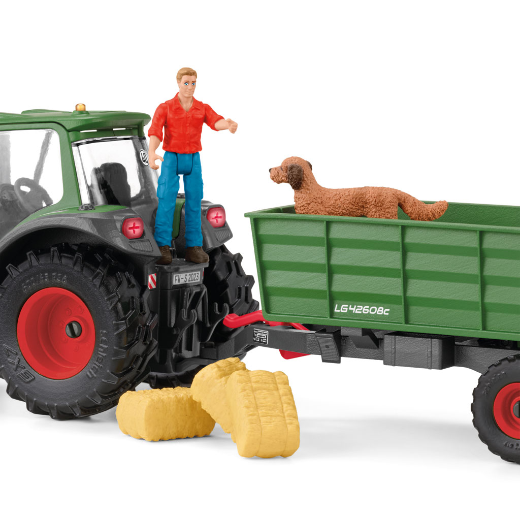 Schleich® Traktor mit Anhänger