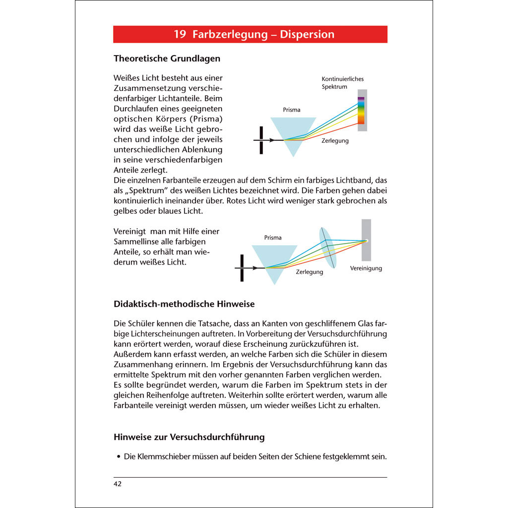 Lehrer-Handbuch -Optik-