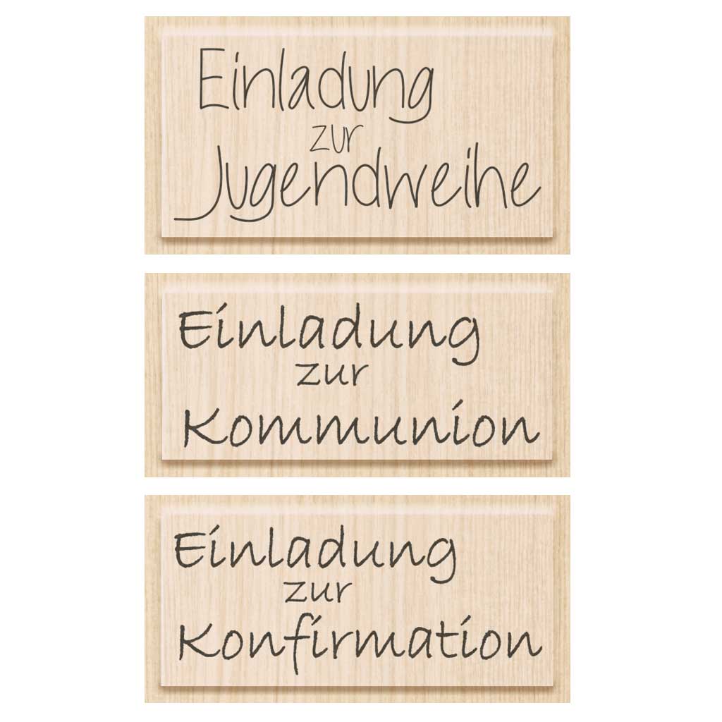 Stempel "Einladung zur" für verschiedene Anläße