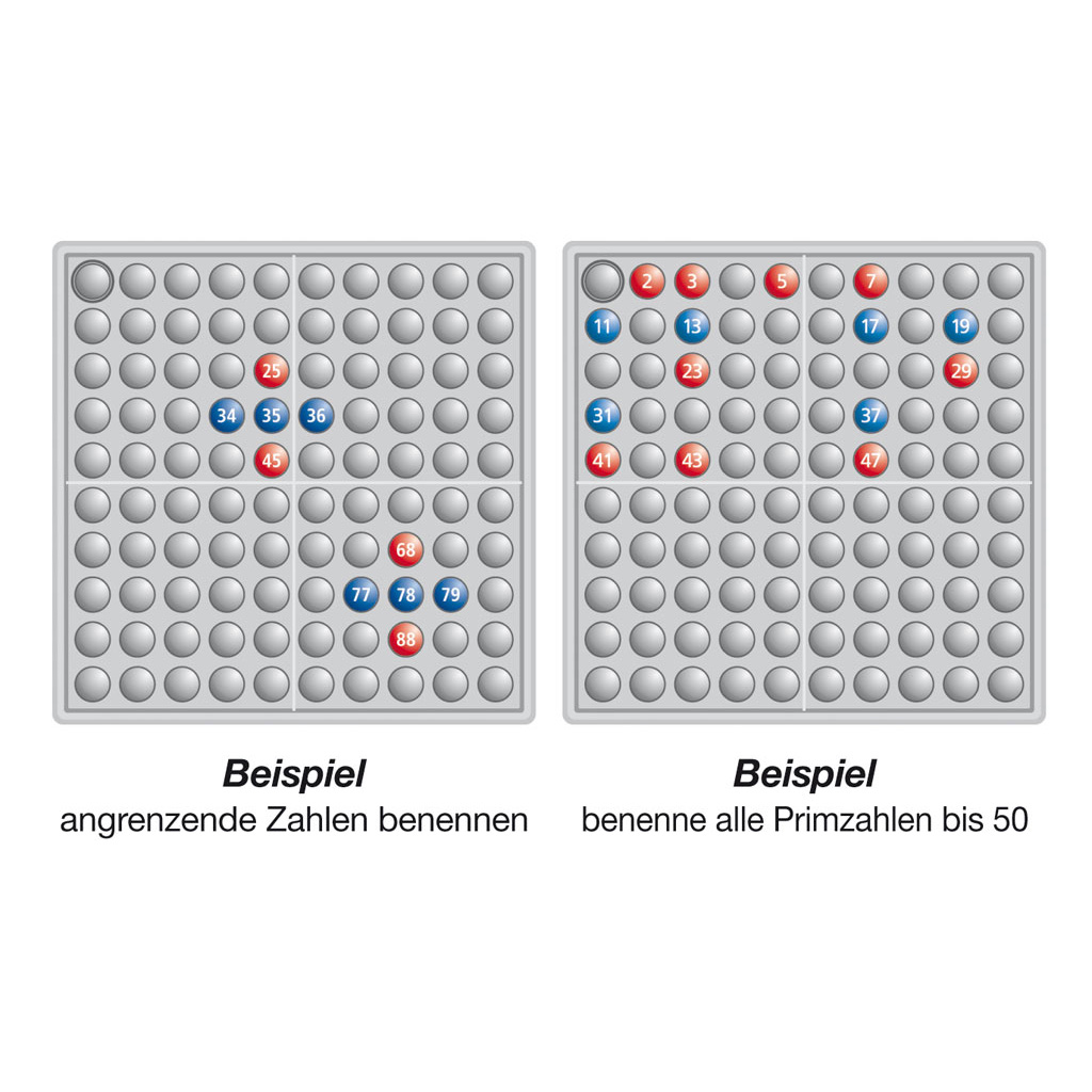 Schubi Abaco 100 mit Zahlen, Modell A 10x10