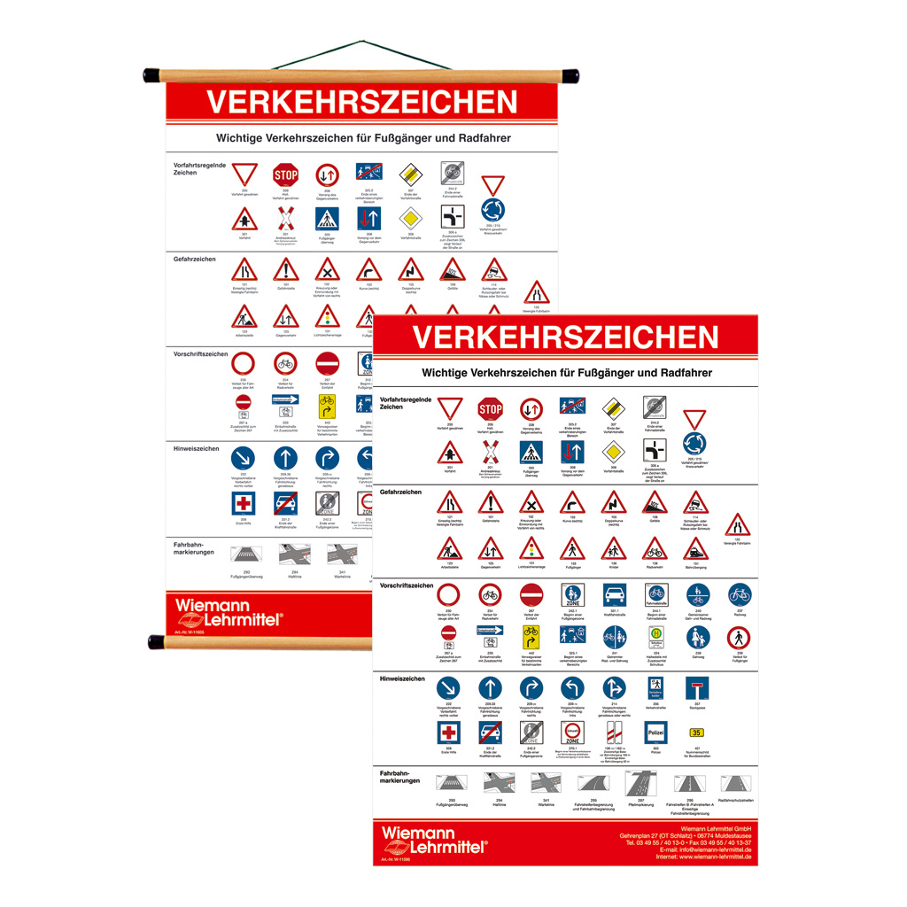 Lehrtafel Verkehrzeichen