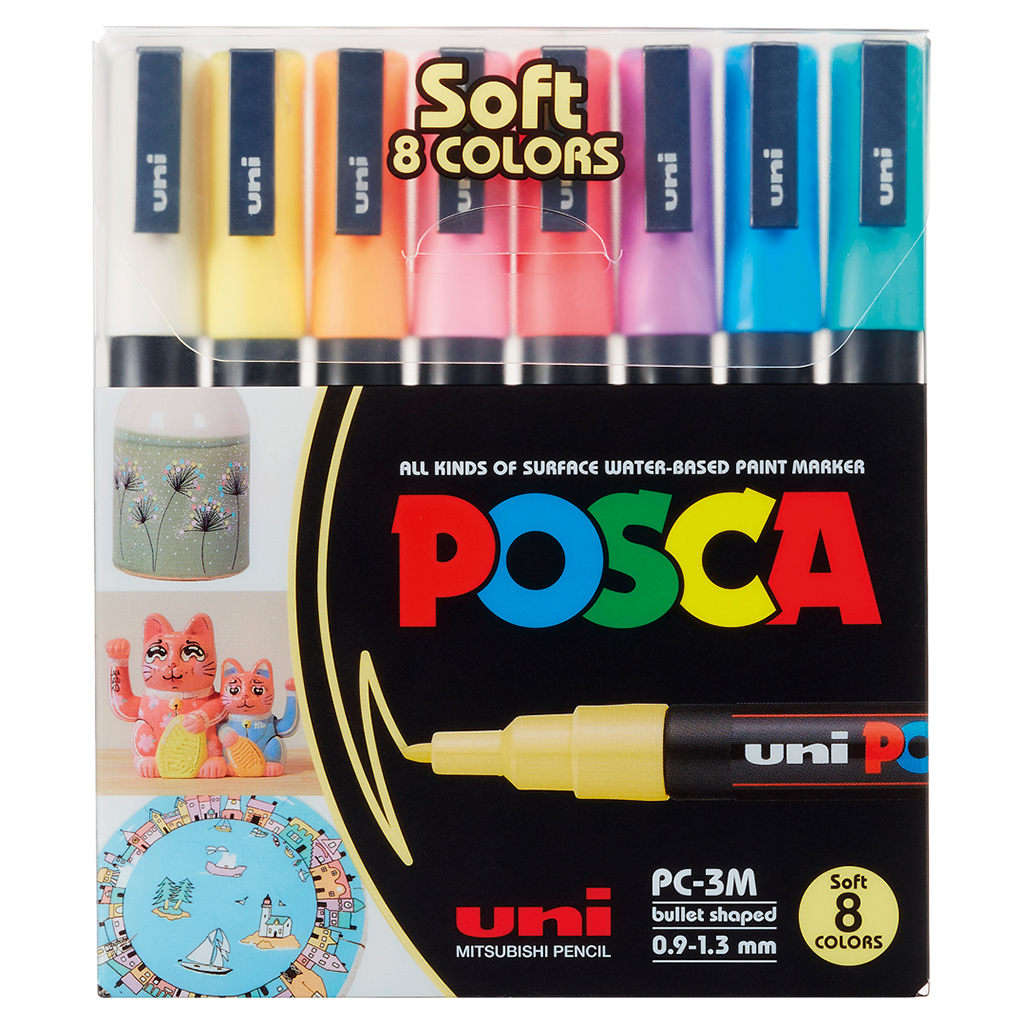 POSCA Pastellfarben, 8er Set