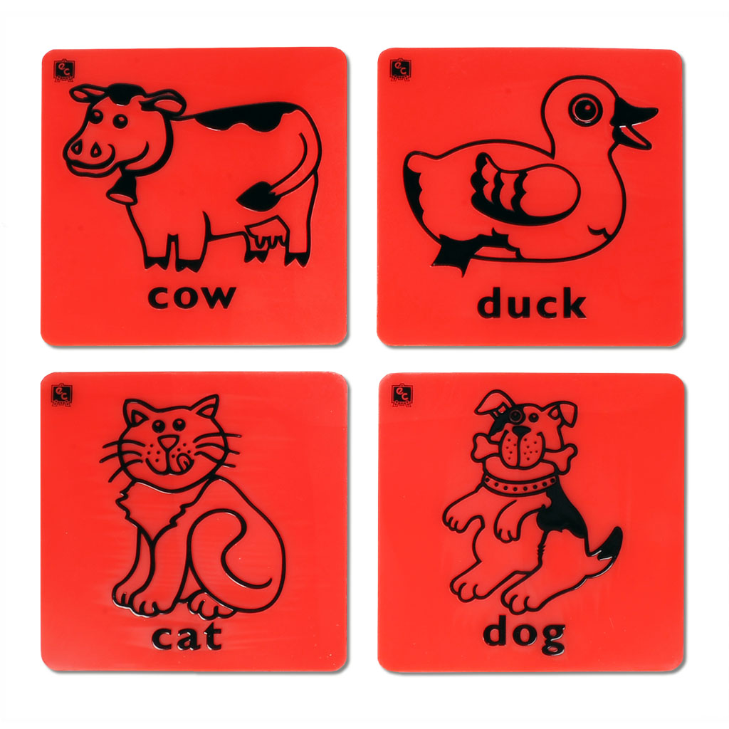 Rubbelplatten mit Tiermotiven – Für den Englisch-Unterricht