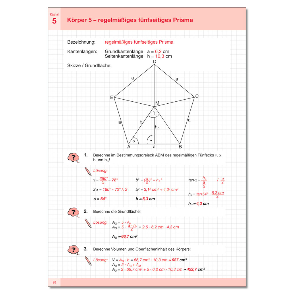 Lehrerarbeitsmappe mit Lösungen - Großer Geometriesatz