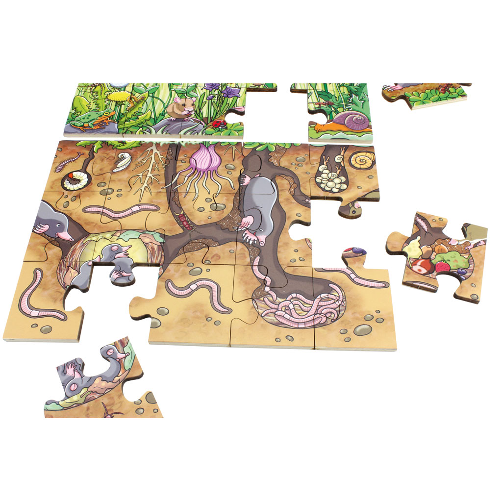 Bodenpuzzle "Entdecke die Blumenwiese"