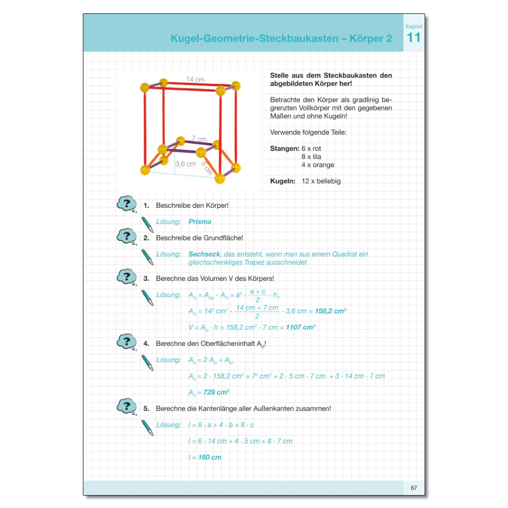 Lehrerheft „Kugel-Steckbaukasten-Geometrie“