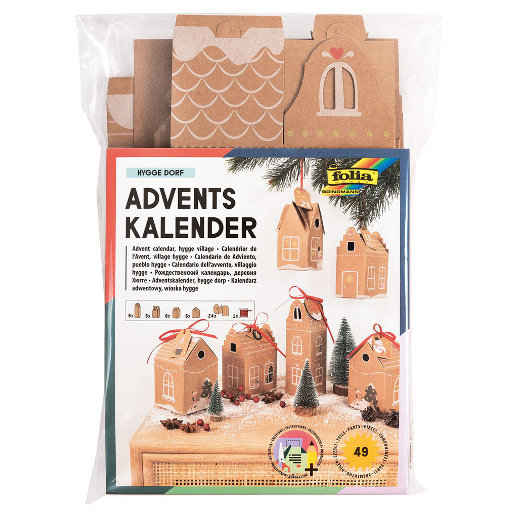 Folia® Adventskalender Hygge Dorf