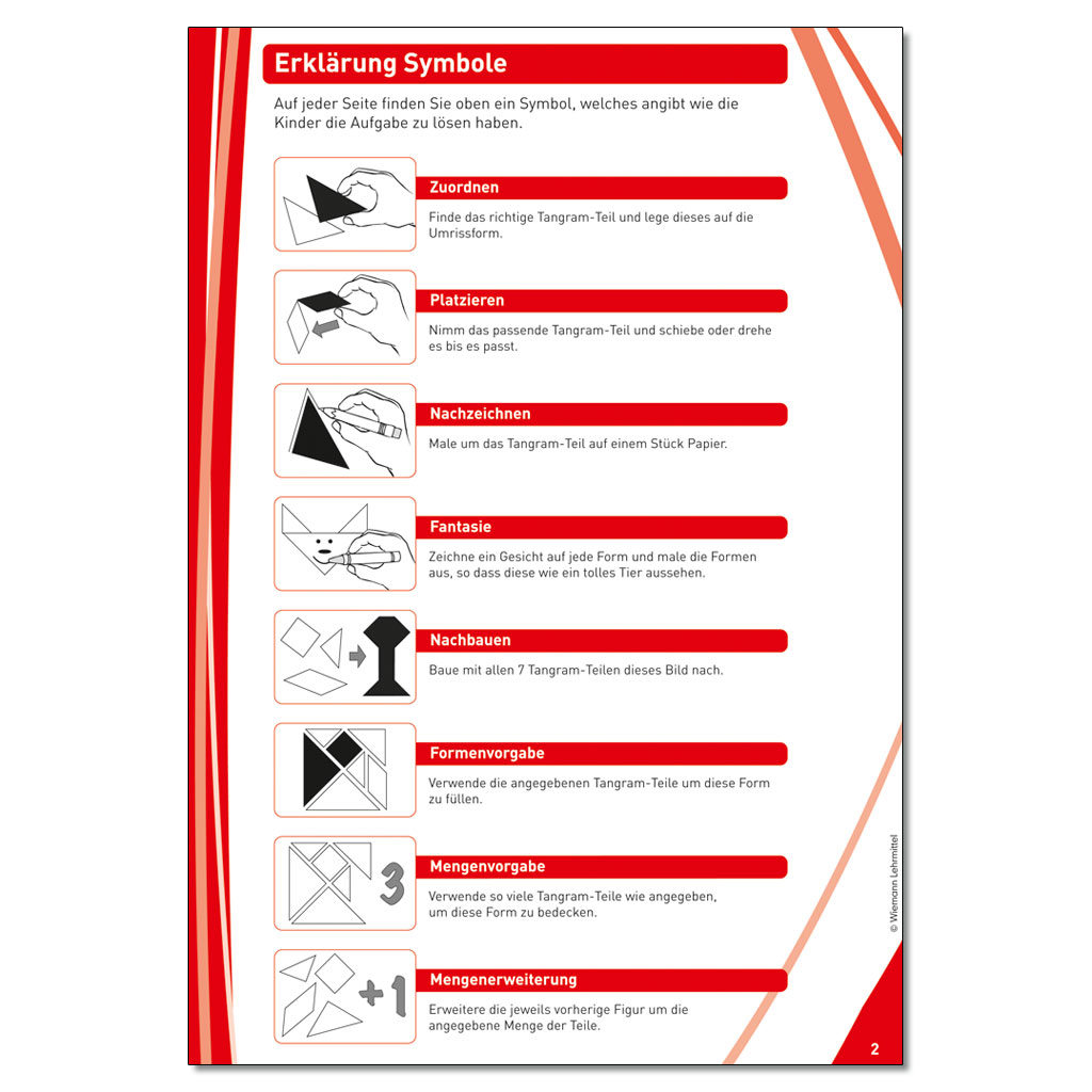 Tangram - Spiel- und Arbeitsunterlagen