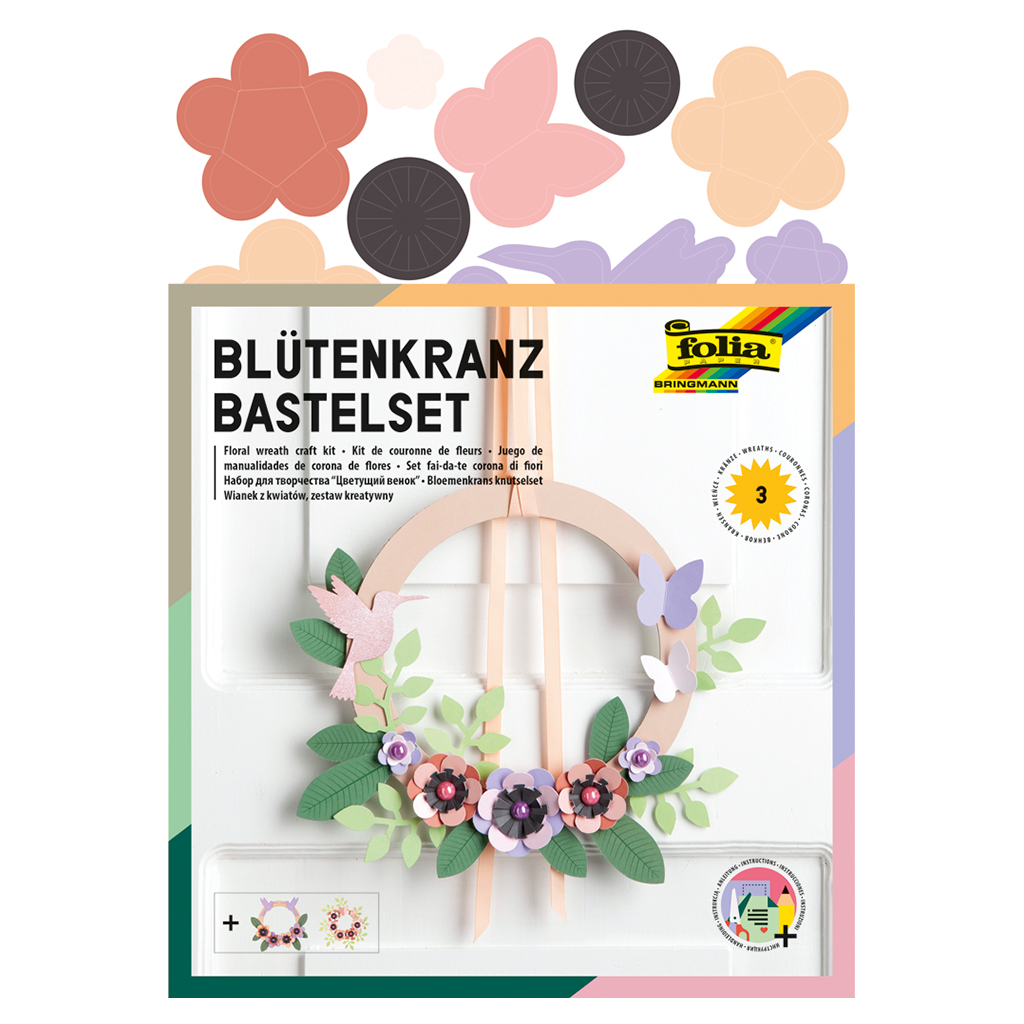 Folia® Bastelset Blütenkranz