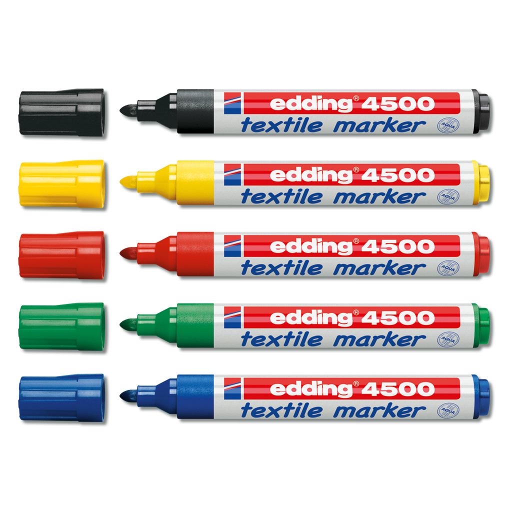 edding® 4500 Textilmarker 5er-Set