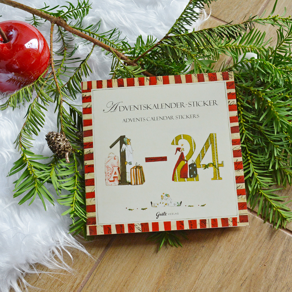 Adventskalender-Aufkleberbuch