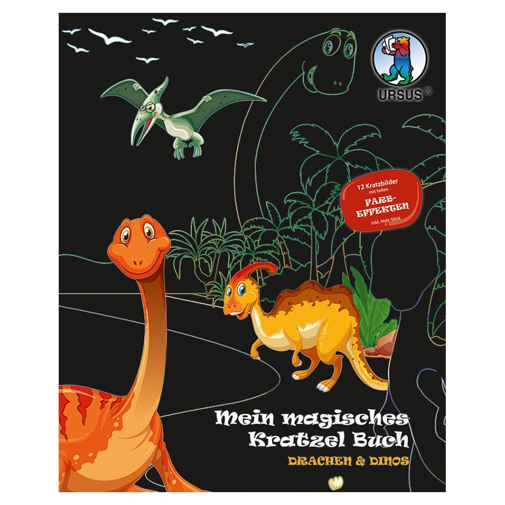 Mein magisches Kratzel-Buch "Drachen & Dinos