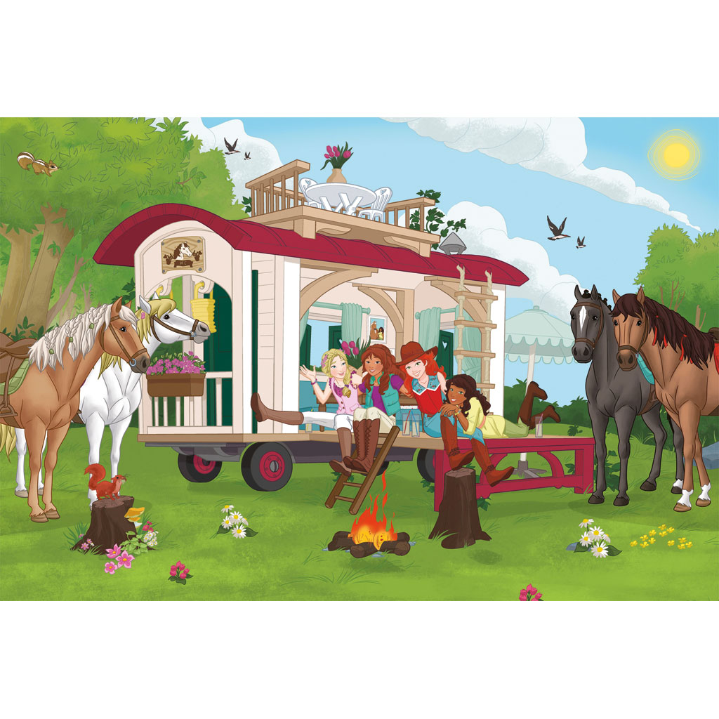 Schleich® Horse Club Lagerfeuer am Wohnwagen