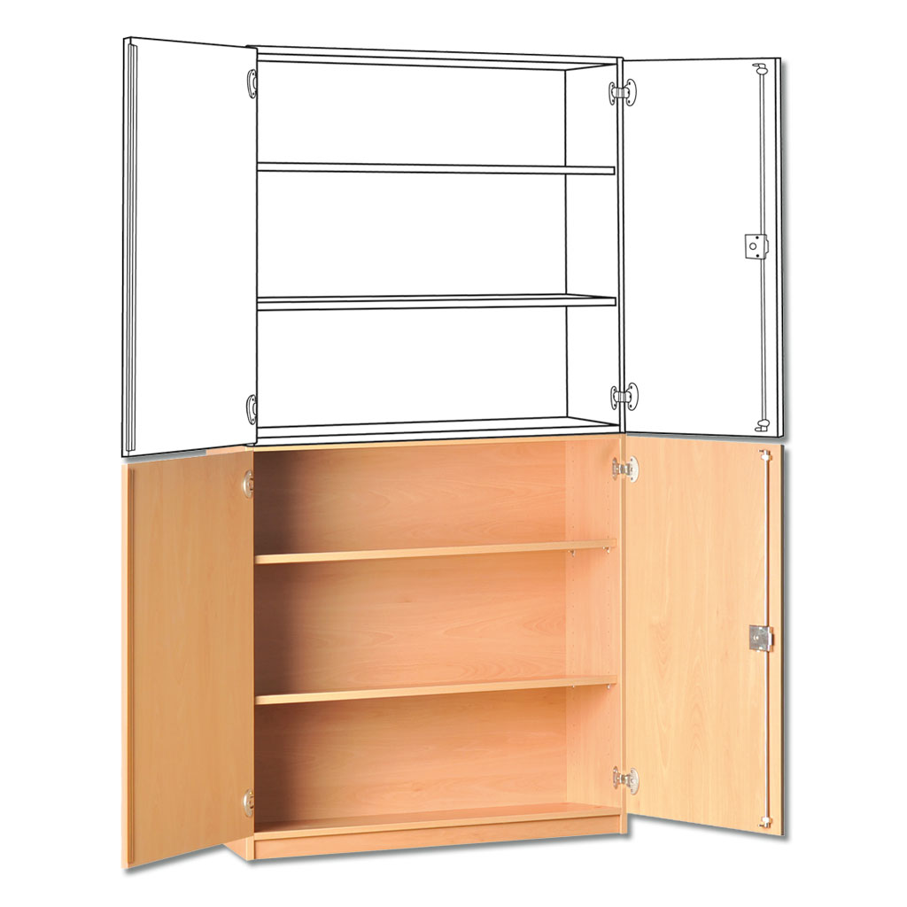 Modulus® Unterschrank ohne Mittelwand, 2 Böden