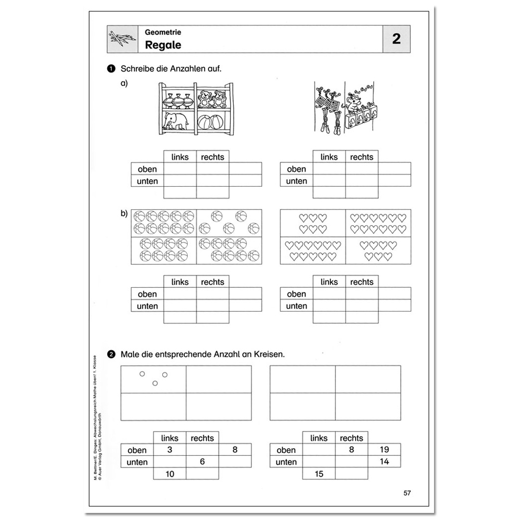Abwechslungsreich Mathe üben! – Klasse 1