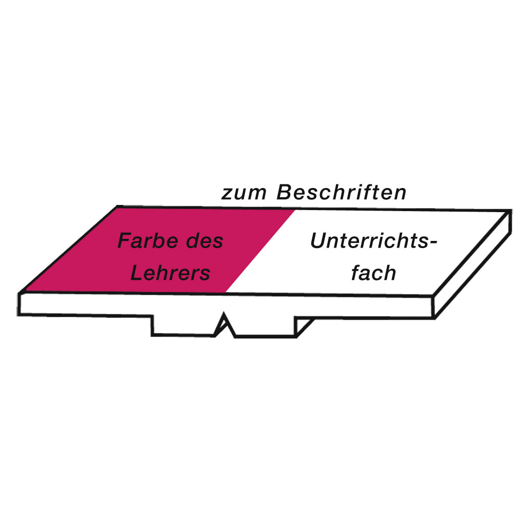 Lehrermagnet für den Klassenplan violett