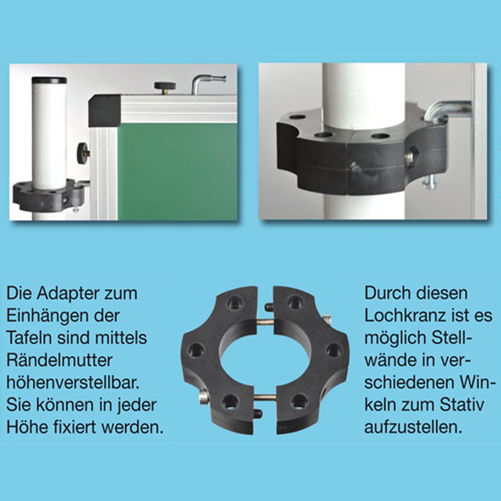 Sparset Stellwand - mit Korktafeln - Quadrat