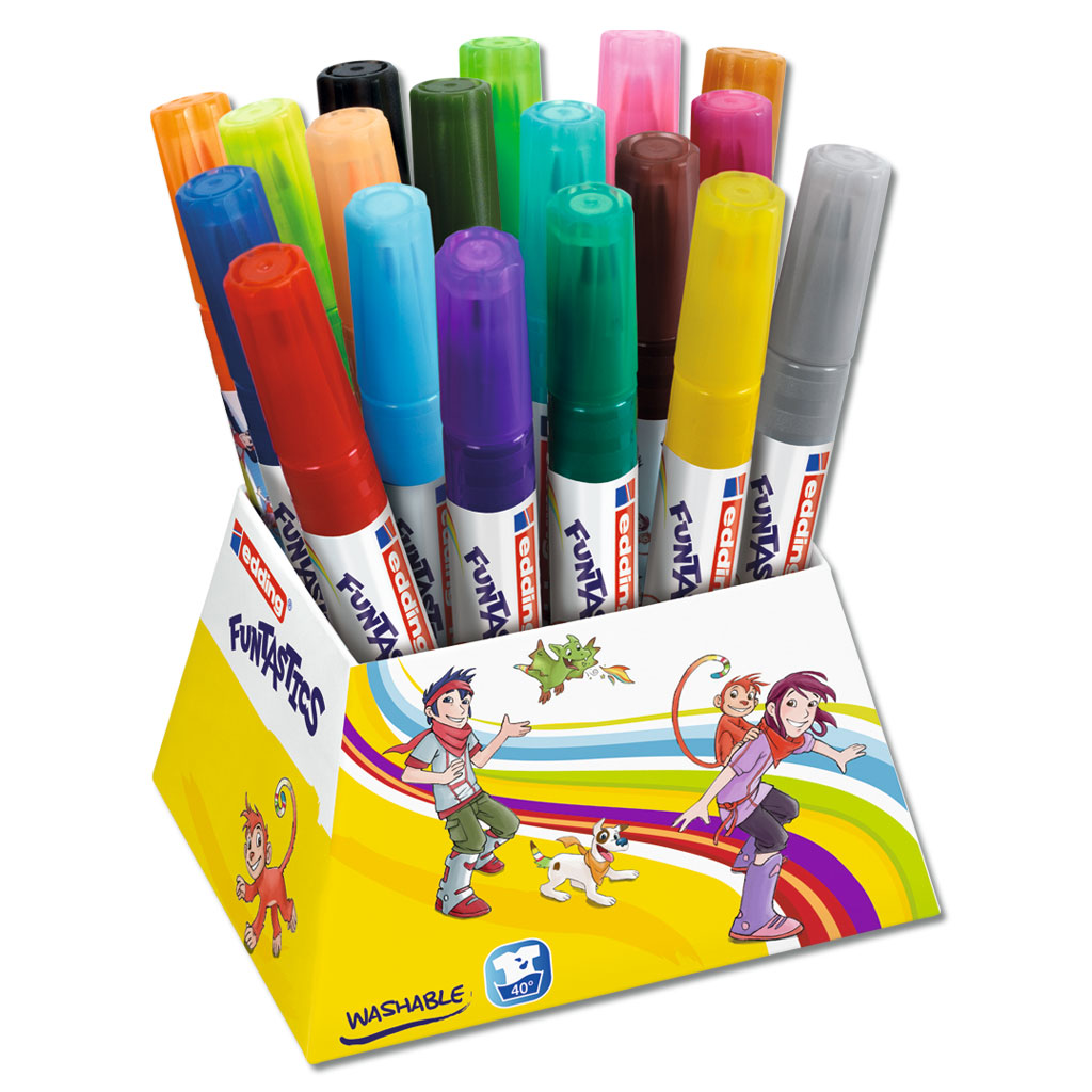 edding® 14 FUNTASTICS Kinderfasermaler 18er-Set