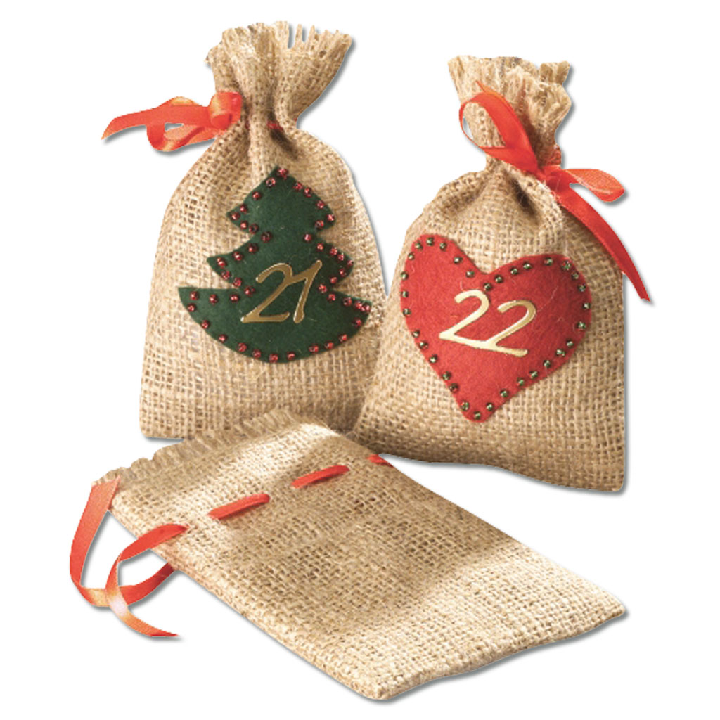 Jute Säckchen - 24er Set