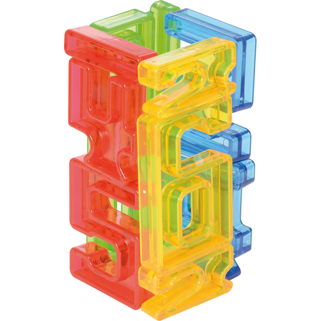 Zahlen-Bausteine transluzent