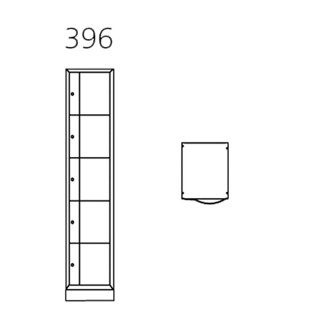 Schließfachschrank, 1-reihig