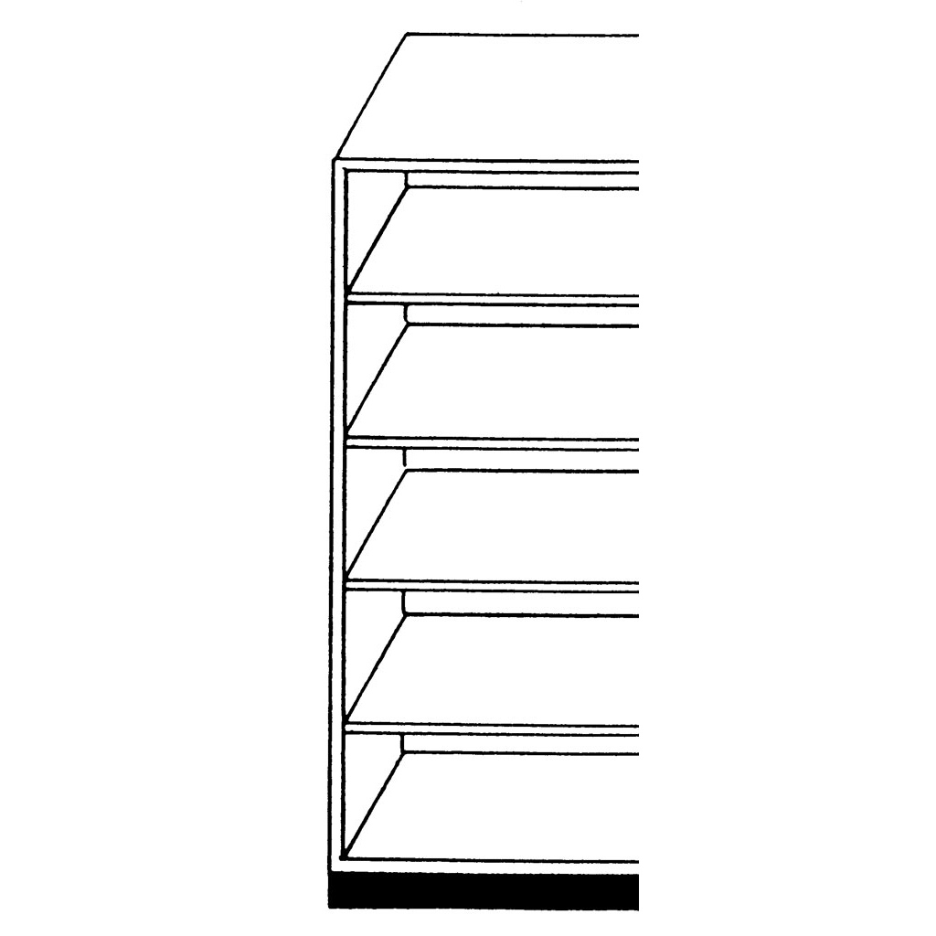 Modulus® Ausgleichsregal mit 4 Böden