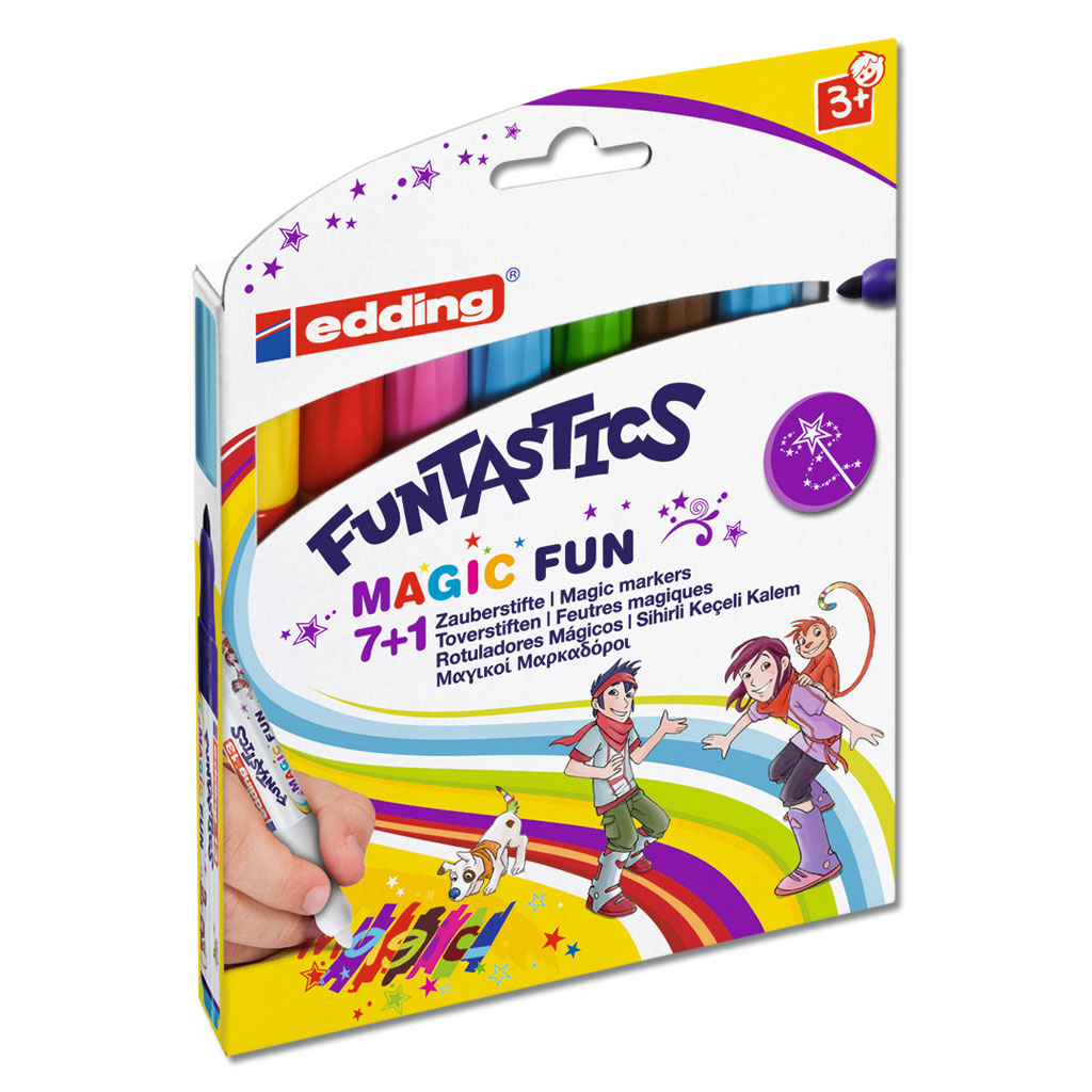 edding®  13 FUNTASTICS MAGIC FUN Kinderfasermaler 8er-Set