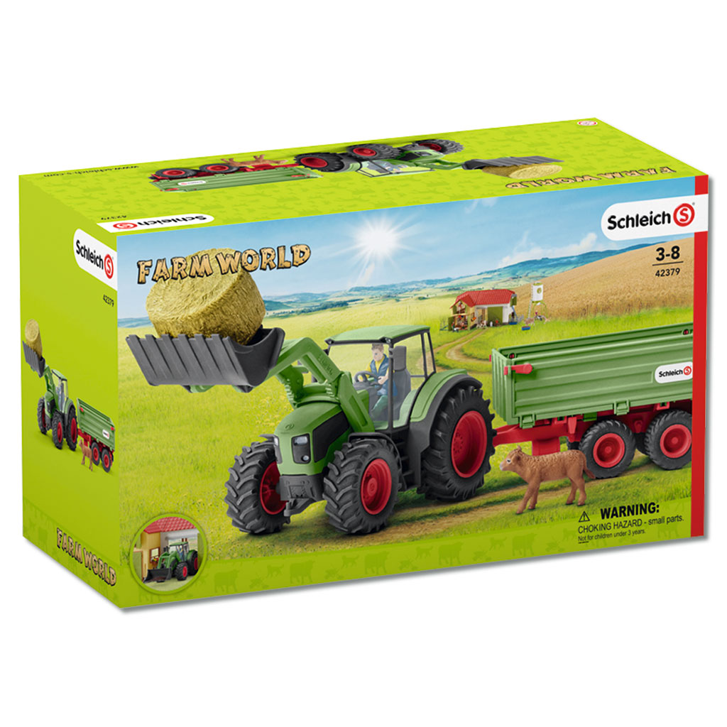 Schleich® Traktor mit Anhänger