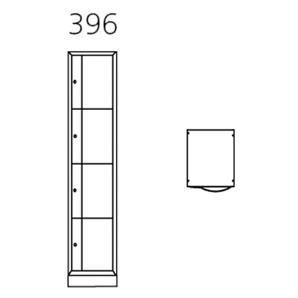 Großraum-Schließfachschrank, 1-reihig